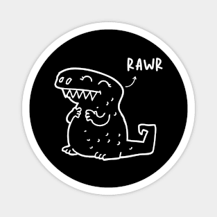 Baby Dinosaur Rawr Pet Cute Funny Happy Sarcastic Spiritual Animal Birthday Gift Magnet